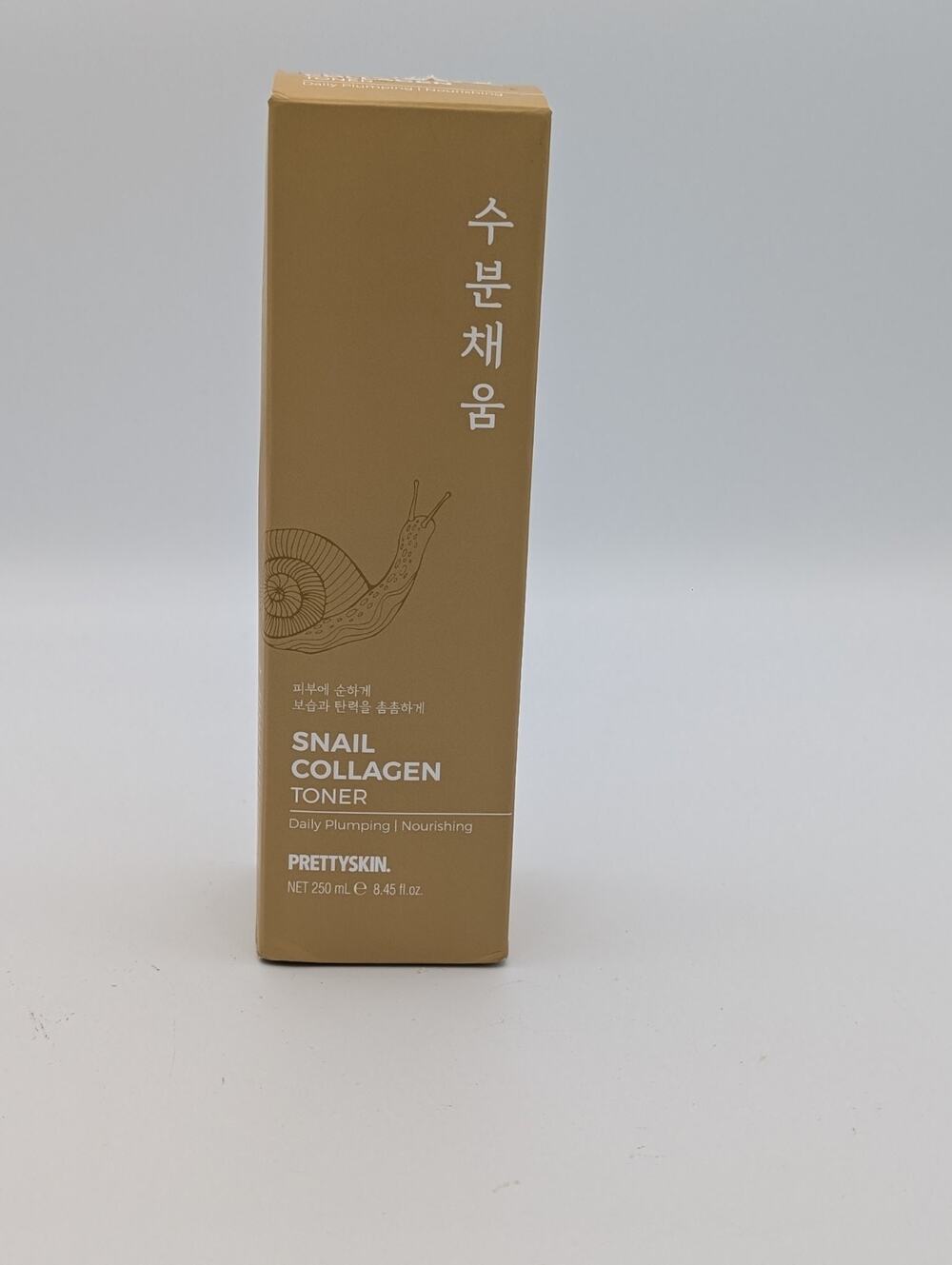 PrettySkin Snail Collagen Toner NEW 250ml Korean Skincare Hydrating Facial Toner